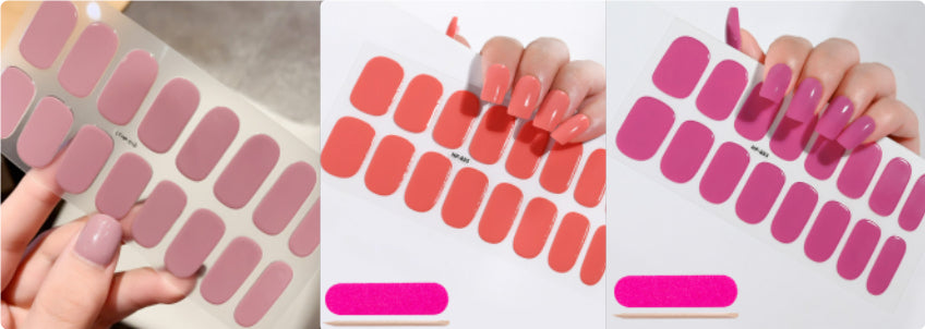 Waterproof And Durable Second Generation Semi-cured UV Nail Beauty Stickers