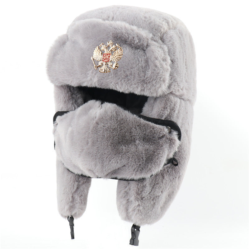 Ushanka Imitation Rabbit Fur Earmuffs Hat