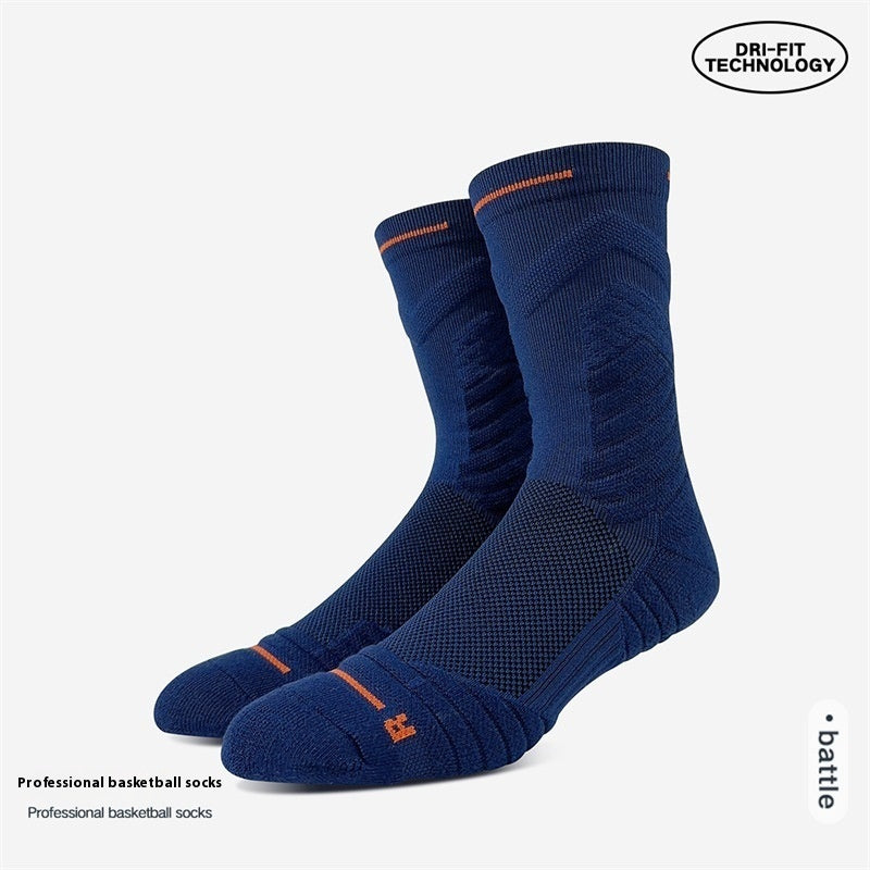 Bullfight Basketball Knee-high White Athletic Socks