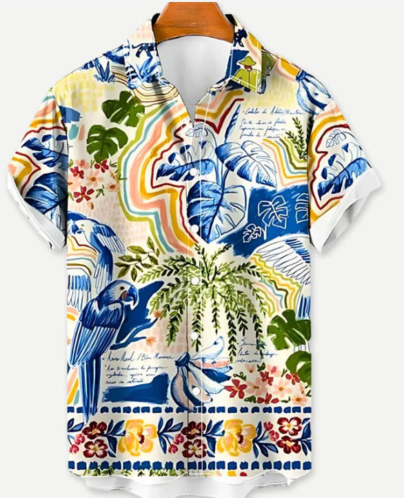 Men's 3D Printed Hawaiian Shirt Summer Vacation