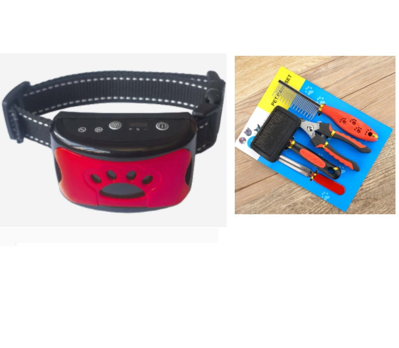 Dog Training Collar Waterproof Electric Pet Remote Control Rechargeable Dogs Trainer Bark Arrester With Shock Vibration Sound My Store
