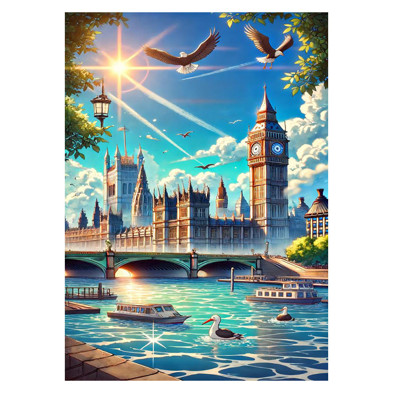 Diamond Beautiful Landscape DIY Handmade Living Room Entrance Decorative Painting My Store