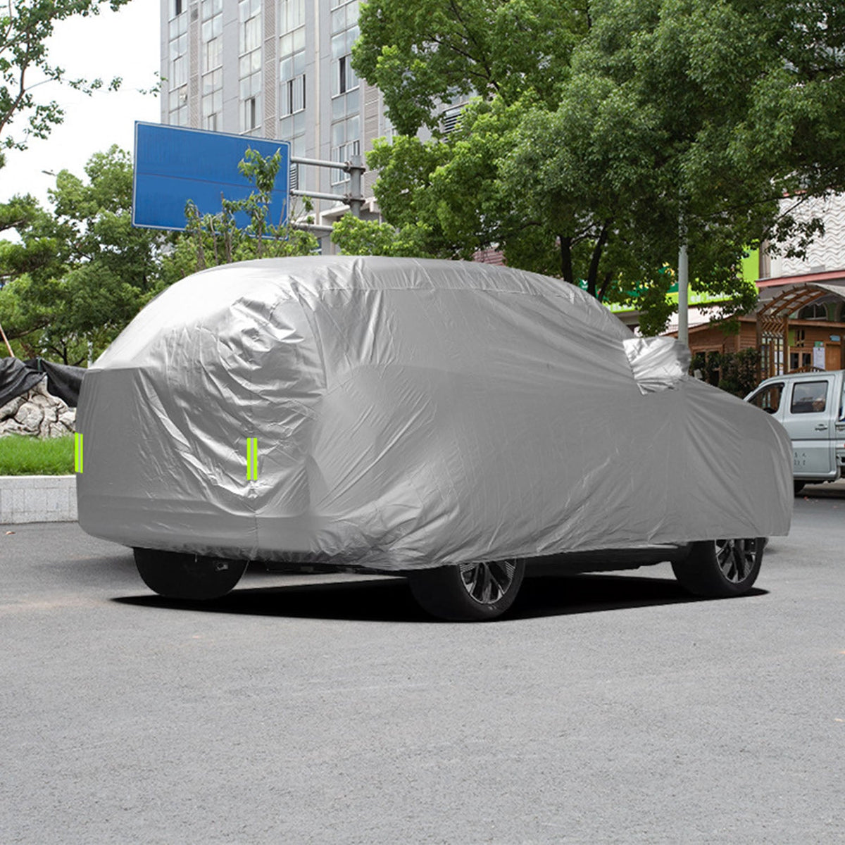 Waterproof Car Cover with UV Protection and Reflective Strips GBruno Store
