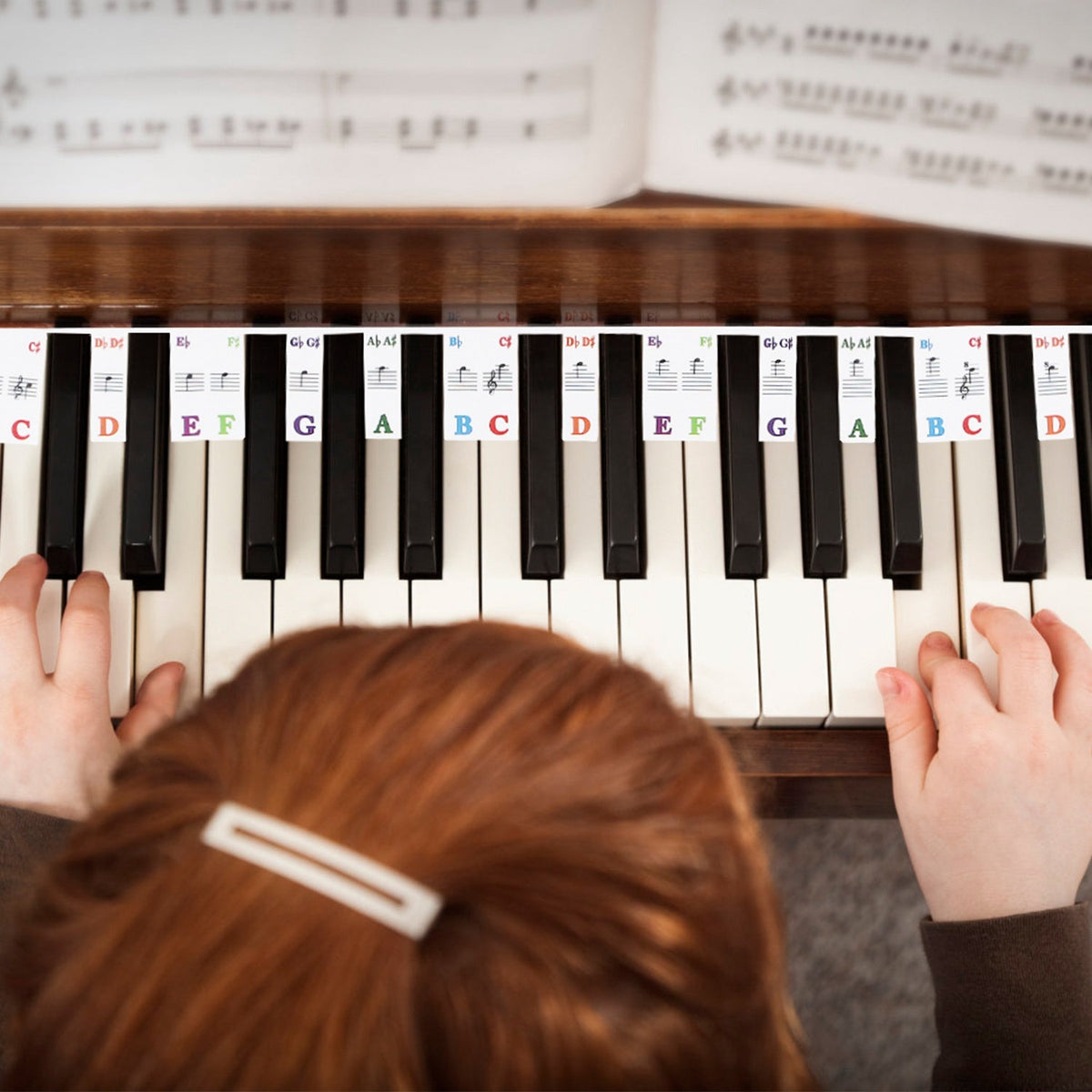 GBruno 88-Key Piano Keyboard Stickers