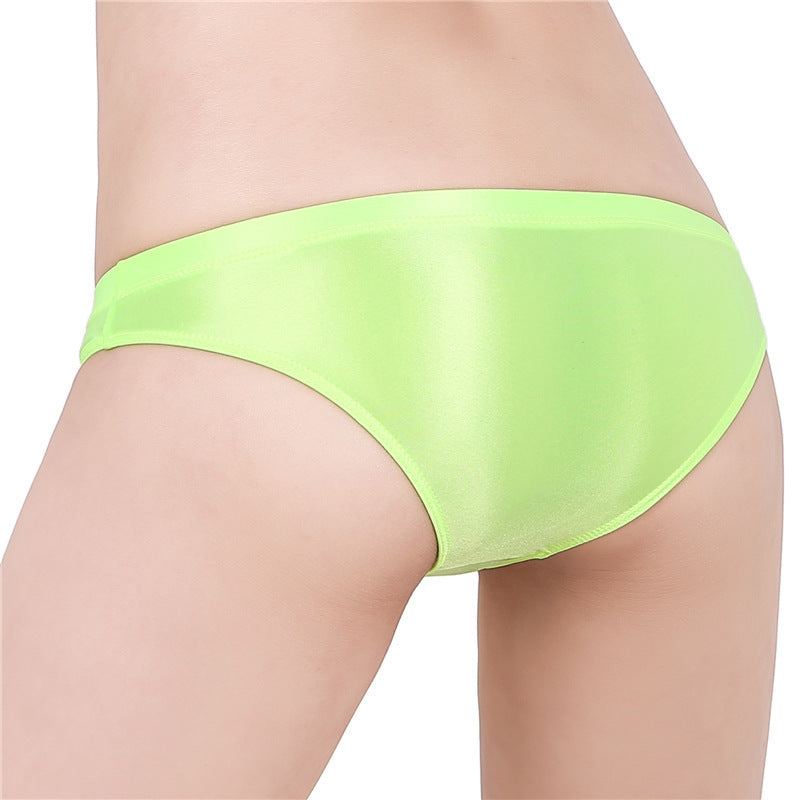 Men's Silky Shiny Low Waist Briefs