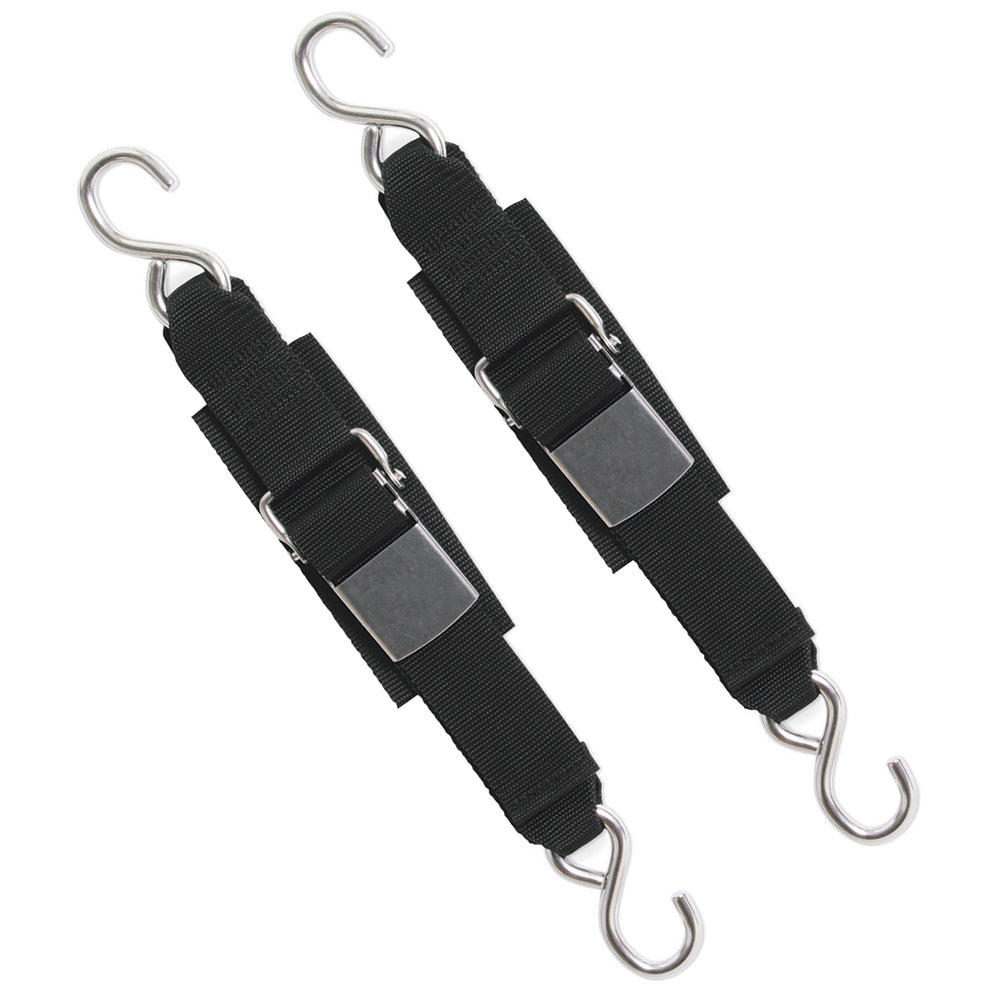 BoatBuckle Stainless Steel Kwik-Lok Transom Tie-Downs TRAPSKI