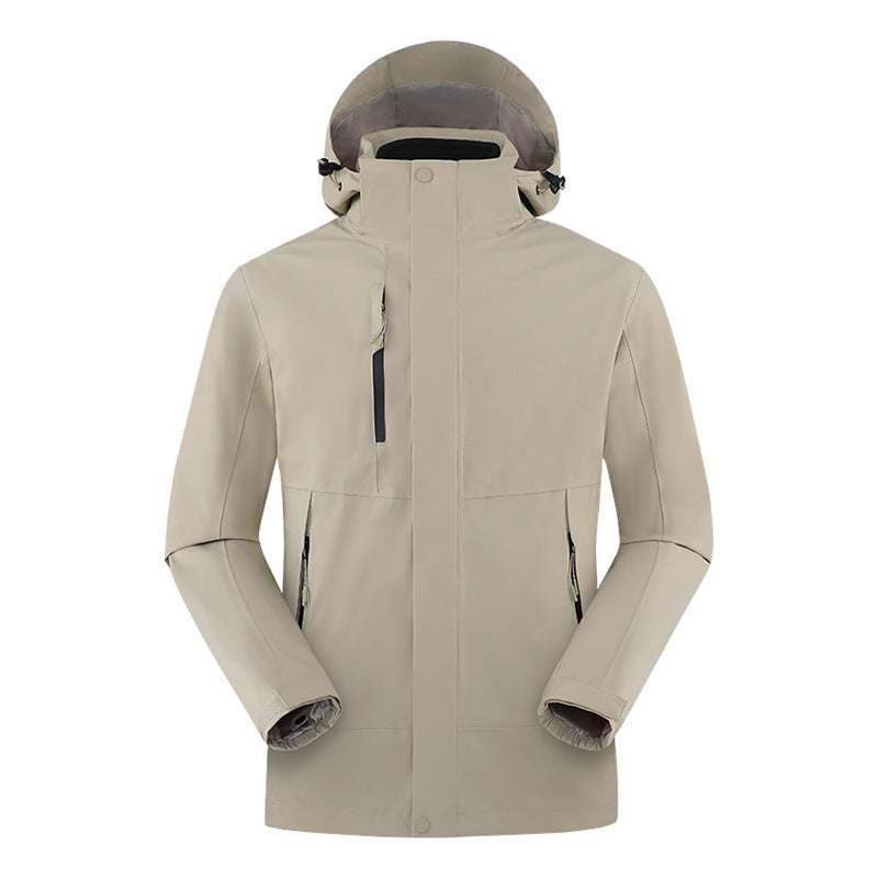 Full Heat Seal Shell Jacket Three-in-one Windproof Outdoor