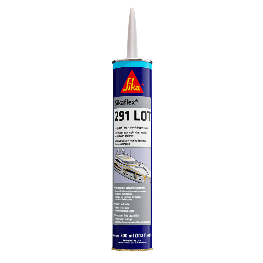 Sika Sikaflex 291 LOT Slow Cure Adhesive  Sealant 10.3oz(300ml) Cartridge - White TRAPSKI