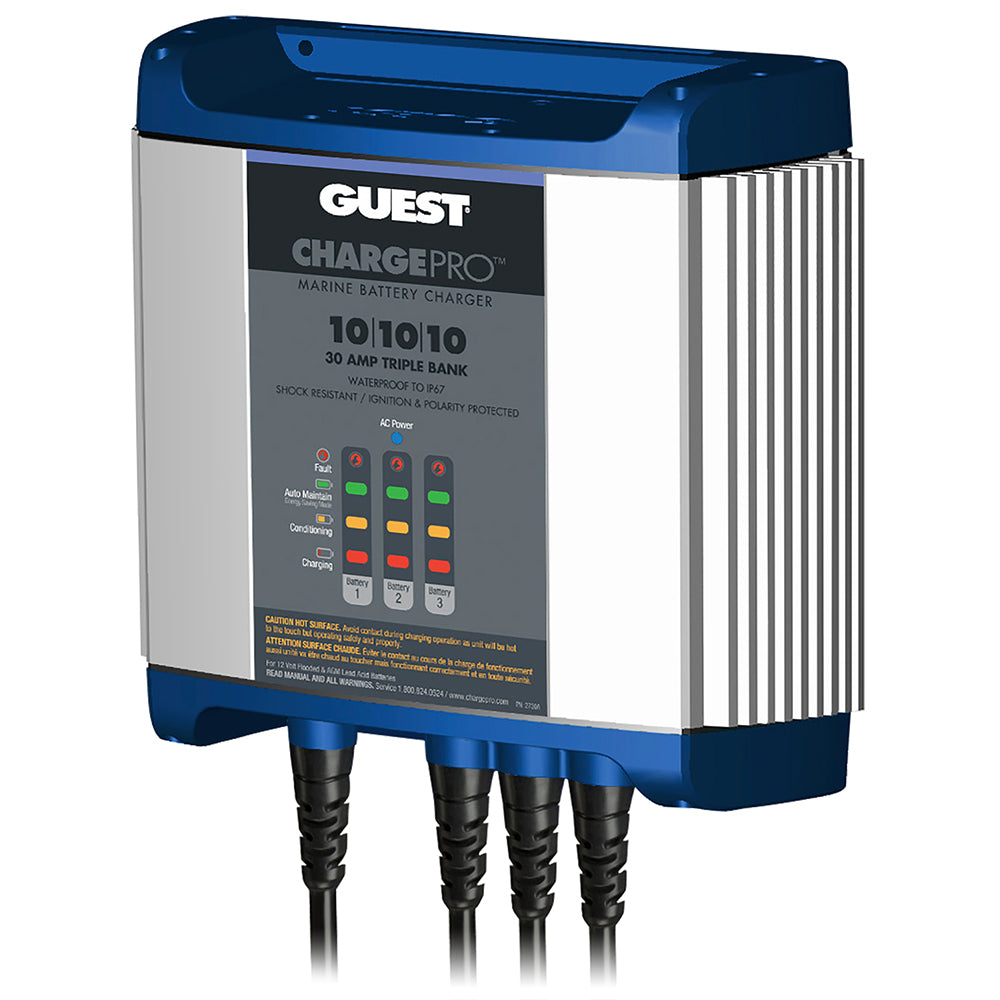 Guest On-Board Battery Charger 30A / 12V - 3 Bank - 120V Input TRAPSKI