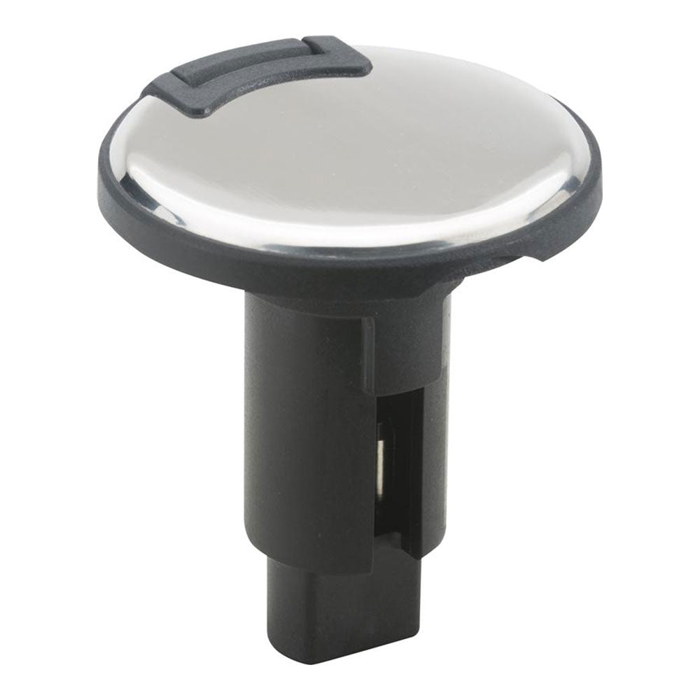 Attwood LightArmor Plug-In Base - 3 Pin - Stainless Steel - Round TRAPSKI