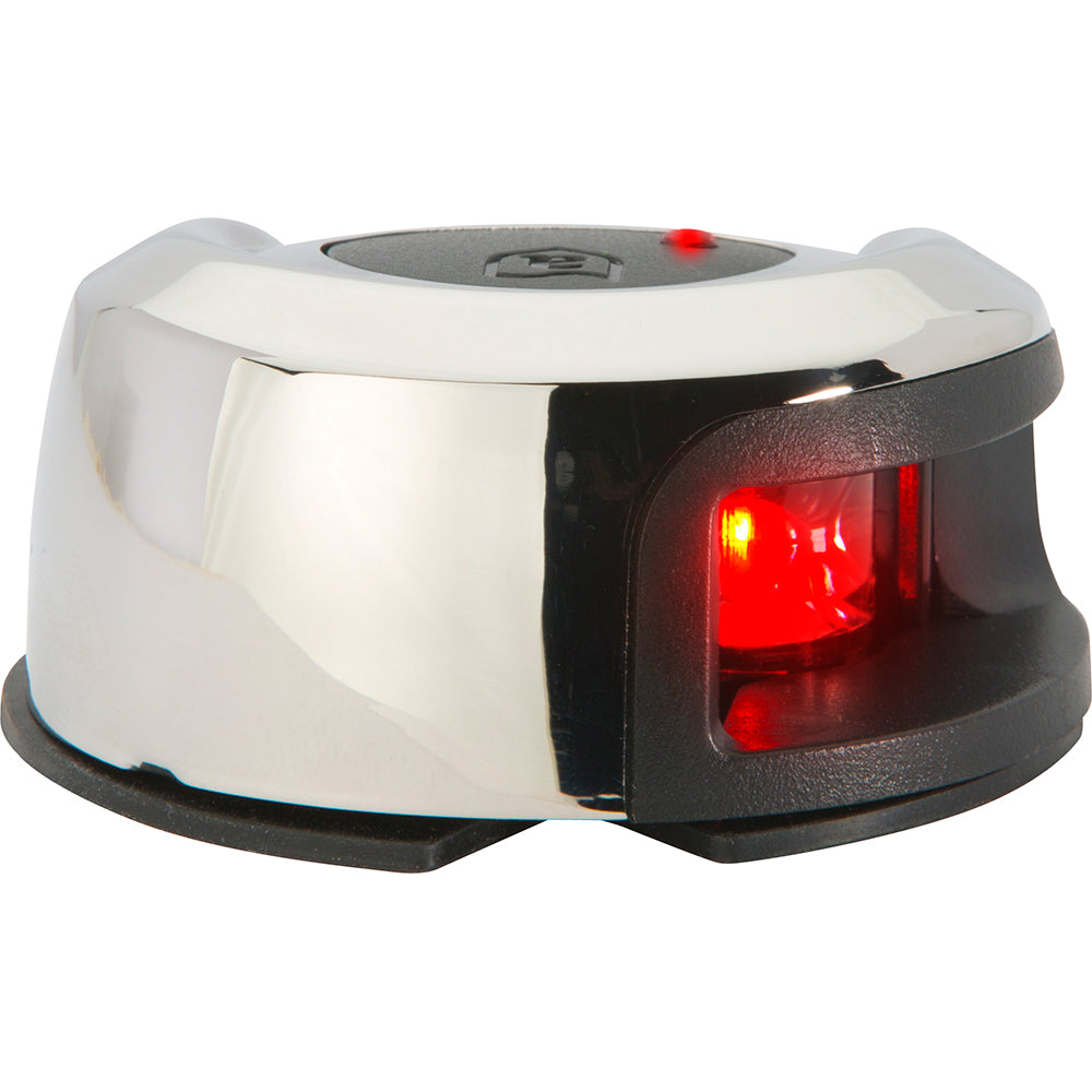 Attwood LightArmor Deck Mount Navigation Light - Stainless Steel - Port (red) - 2NM TRAPSKI