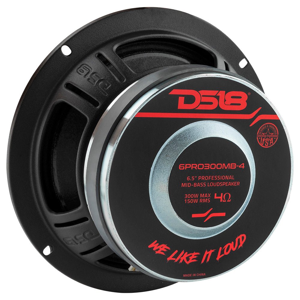6.5" Mid-Bass Loudspeaker 150 Watts Rms 4-Ohm DS18