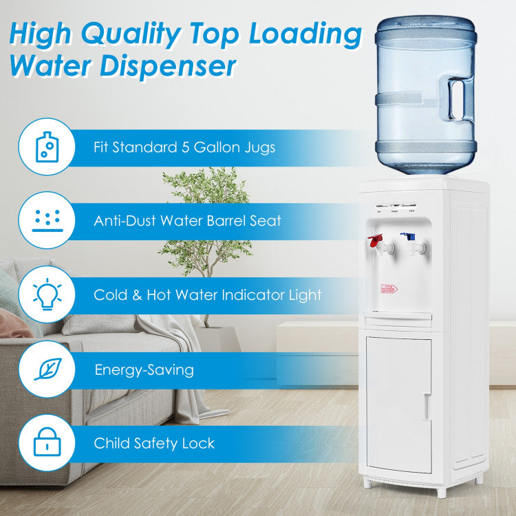 5-Gallon Hot & Cold Water Cooler with Child Safety Lock DirectDeals
