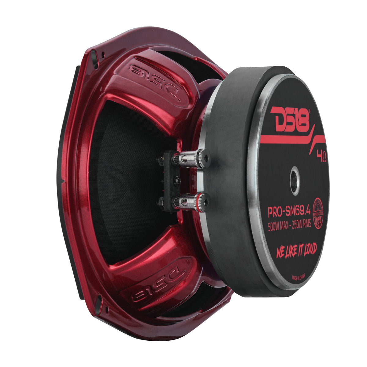 PRO 6x9" Slim Water-Resistant Mid-Range Loudspeaker | 250W RMS 4-Ohm DS18