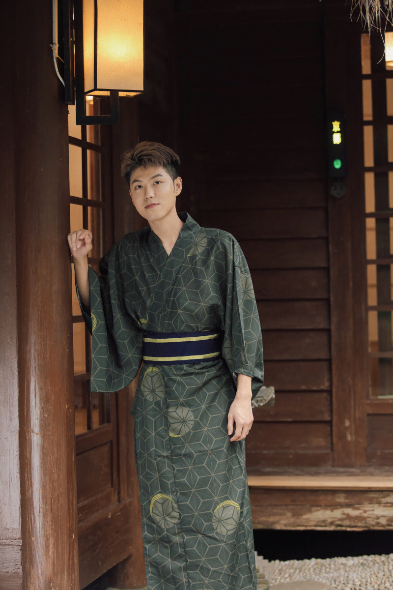 Japanese Kimono Male Samurai Costume