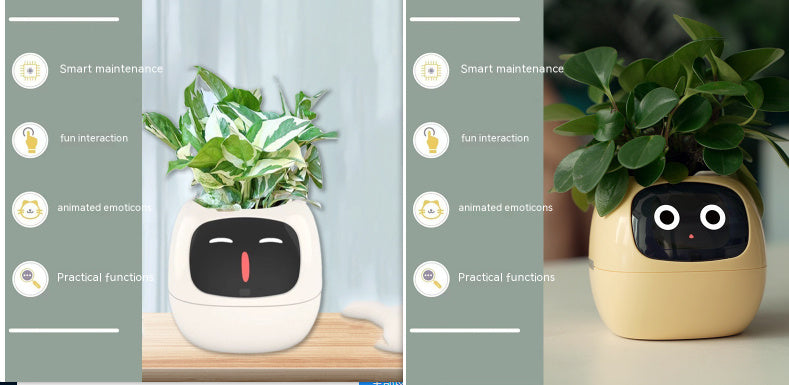 Smart AI Planter with Expressions and Sensors