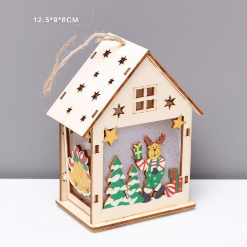 Luminous Christmas Wood Decorations with Lights