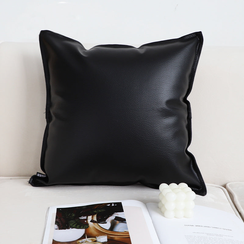 Black and White Checkerboard Pillow