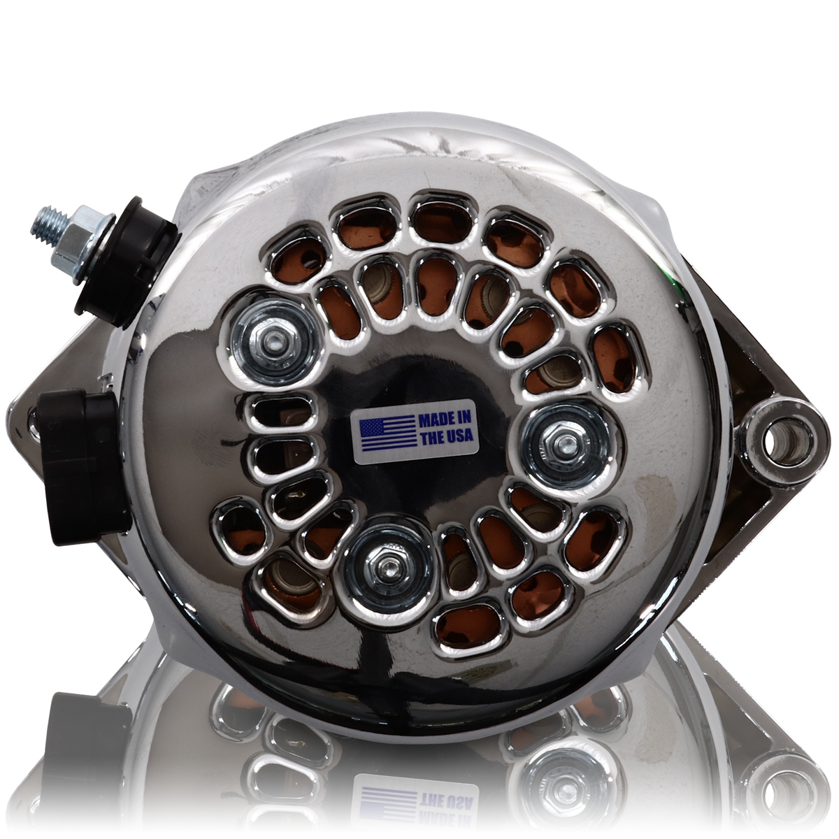 Mechman 320 Amp Racing Alternator 1965-1985 GM - Polished