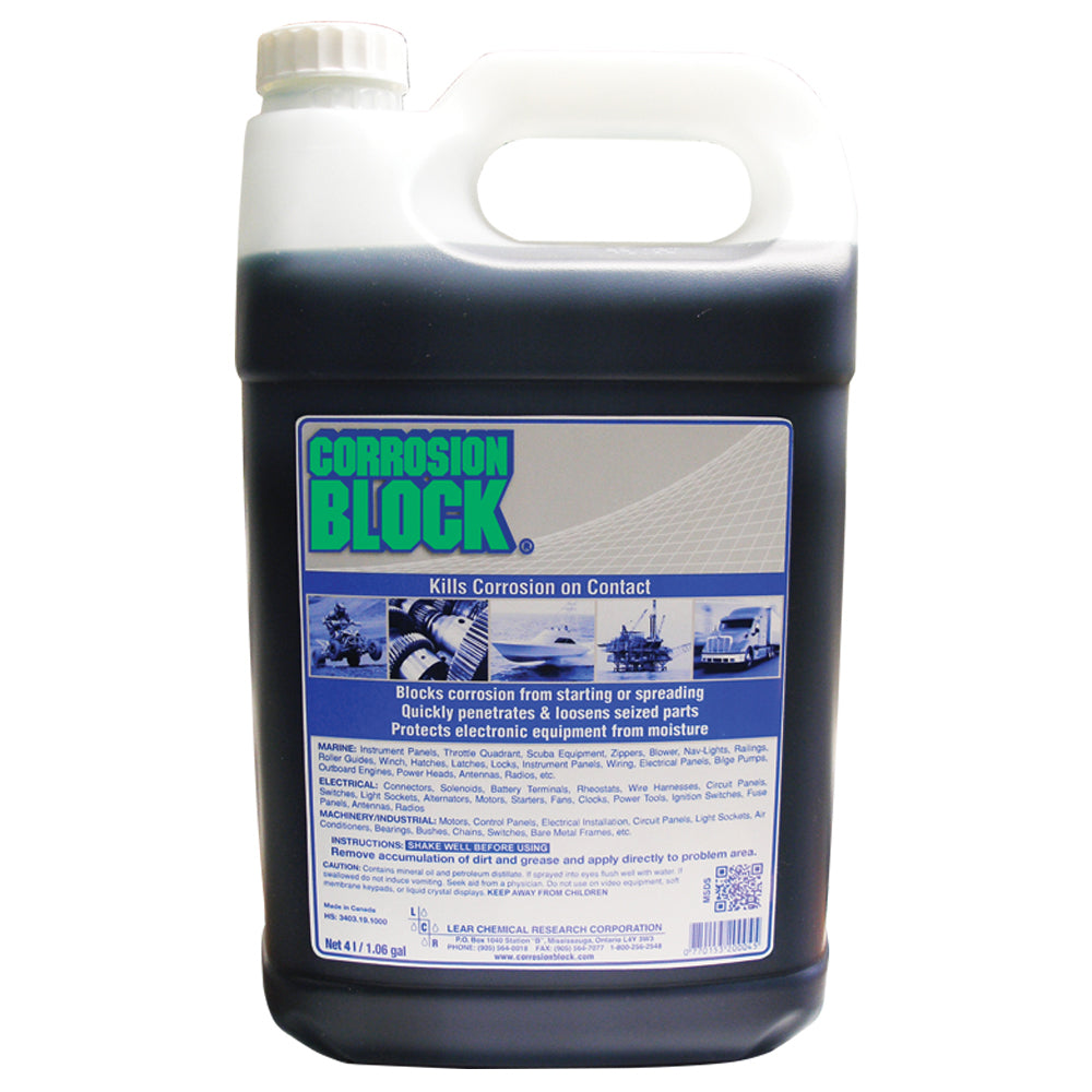 Corrosion Block Liquid 4-Liter Refill - Non-Hazmat, Non-Flammable  Non-Toxic TRAPSKI