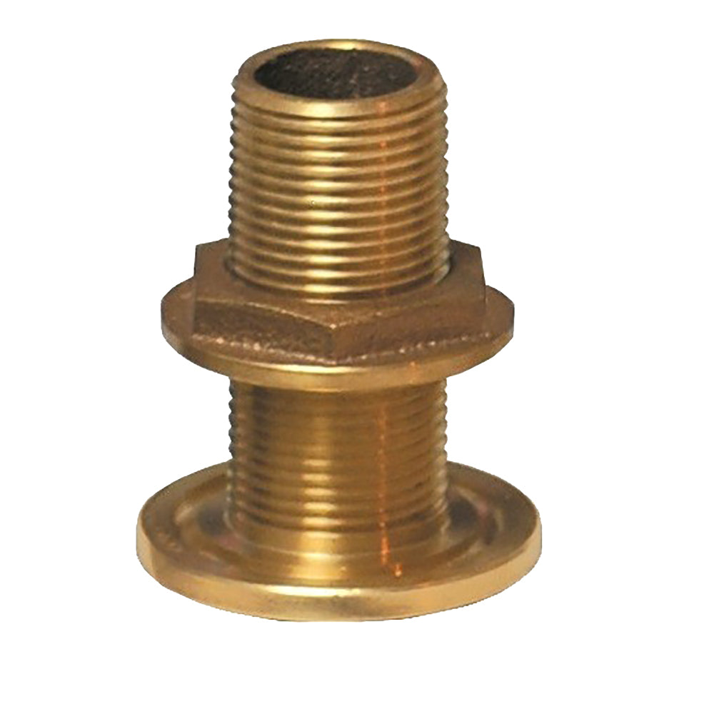 GROCO 3/4" NPS NPT Combo Bronze Thru-Hull Fitting w/Nut TRAPSKI