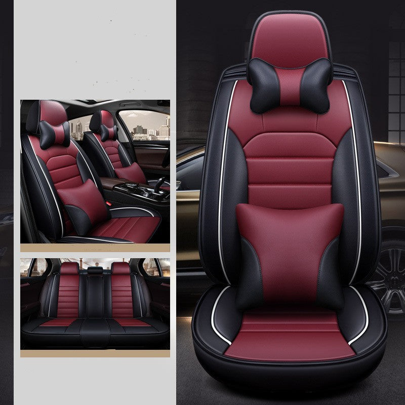 Universal All-Season Leather Seat Cushion