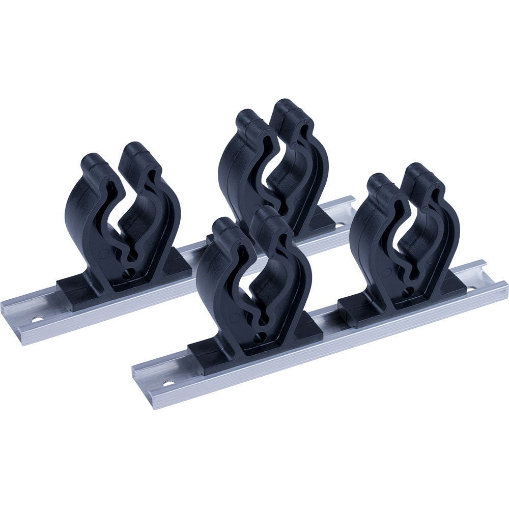 Sea-Dog Track Rod Holder - 7" Tracks - 4 Rod Clips TRAPSKI