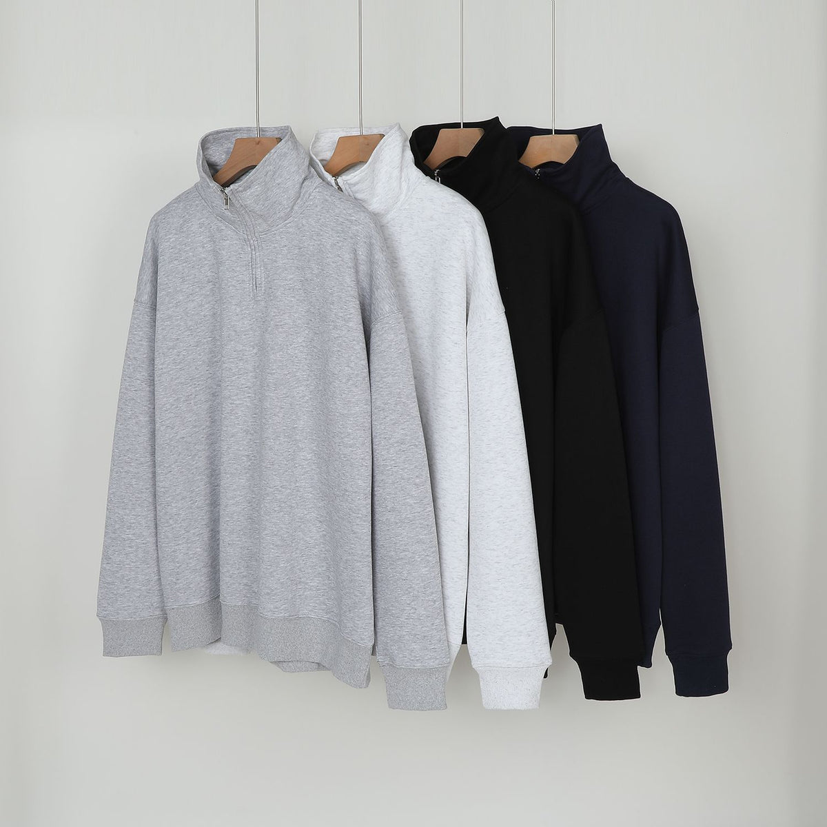 Women's  Premium Half-zip Stand-up Collar Hoodie