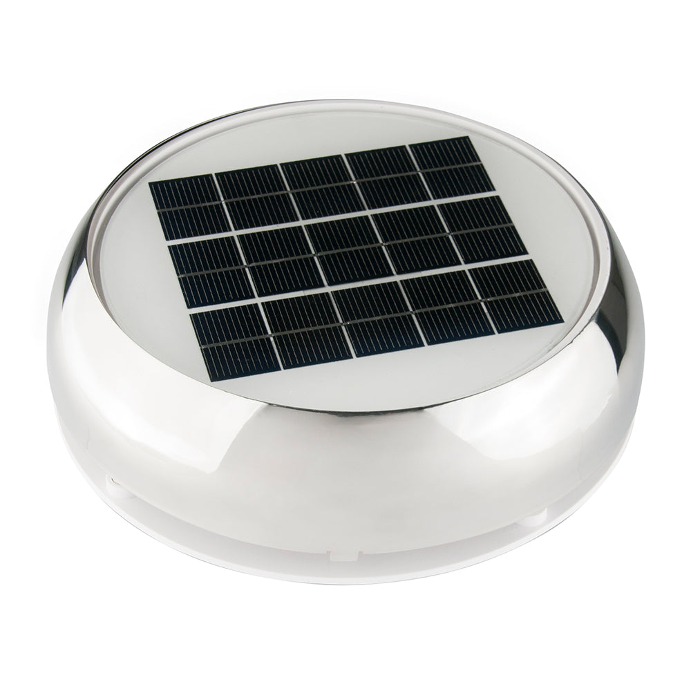 Marinco 4" Day/Night Solar Vent - Stainless Steel TRAPSKI