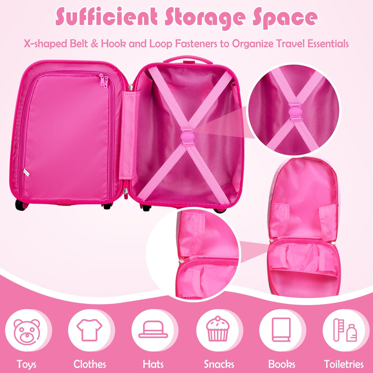 Kids Luggage Set 12" & 16" with Backpack - Green Astronaut GBruno Store