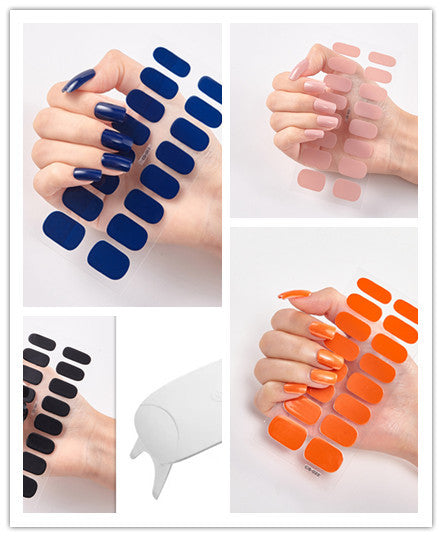 Waterproof Long Lasting Nail Stickers Letter Color