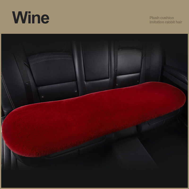 Car Seat Winter Plush Single Seat Square Cushion