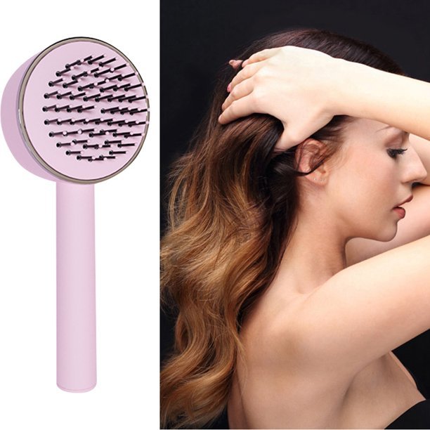 CN 3D Air Cushion Massager Brush: Retractable Bristles, Self-Cleaning, Anti-Static