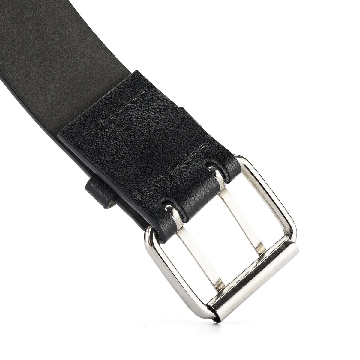 Punk Double Row Pin Buckle Denim Men's Belt