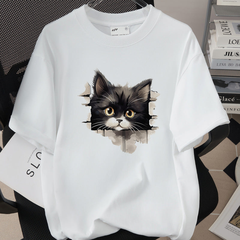 Womens Trendy Stylish Cotton Short-sleeve Top