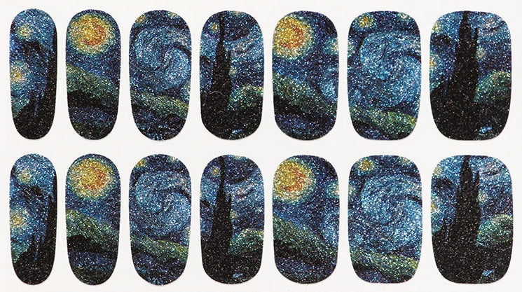 Van Gogh's Star Nail Sticker