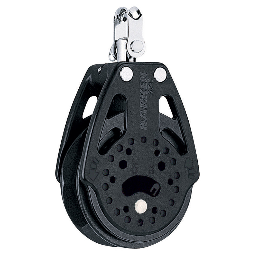 Harken 57mm Carbo Single Ratchet Block w/Swivel TRAPSKI