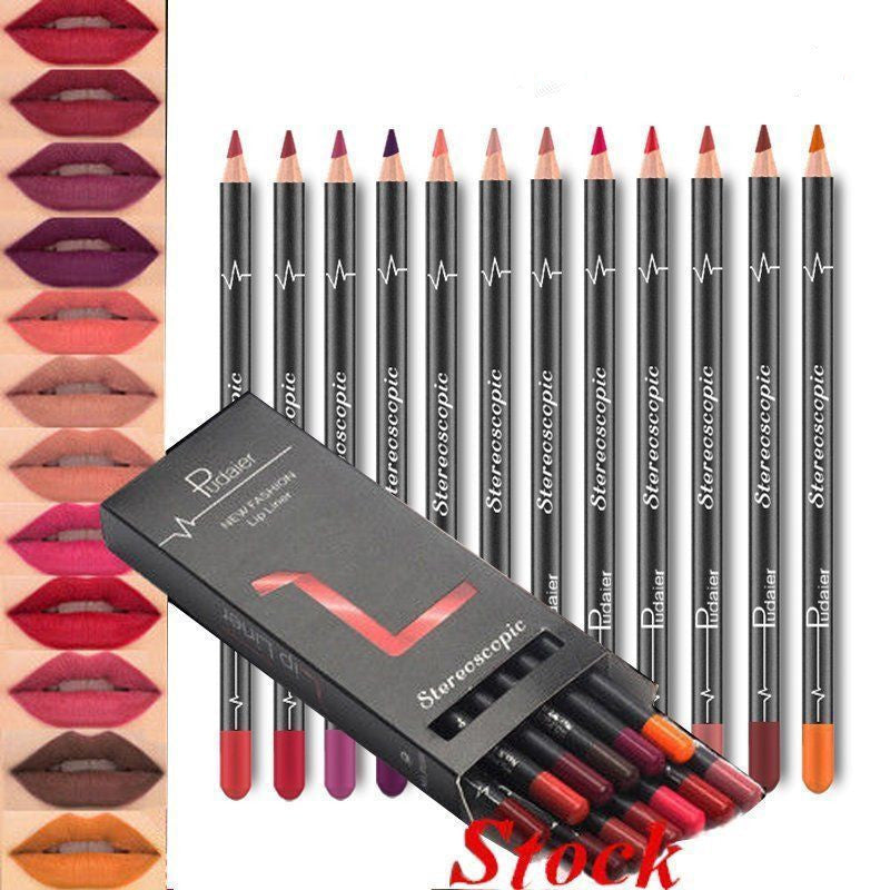 Waterproof Nude Lip Liner 36 Colors, Non-smudge