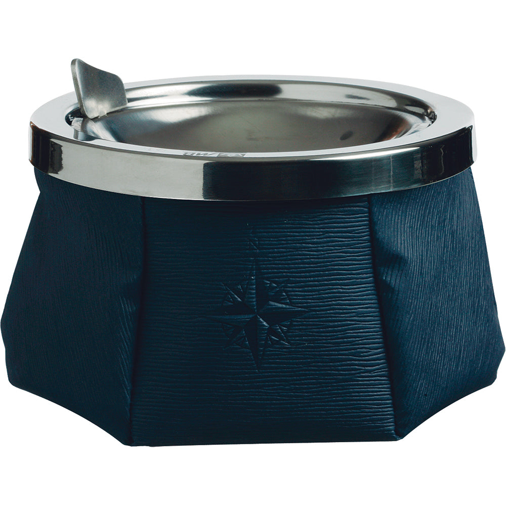 Marine Business Windproof Ashtray w/Lid - Navy Blue TRAPSKI