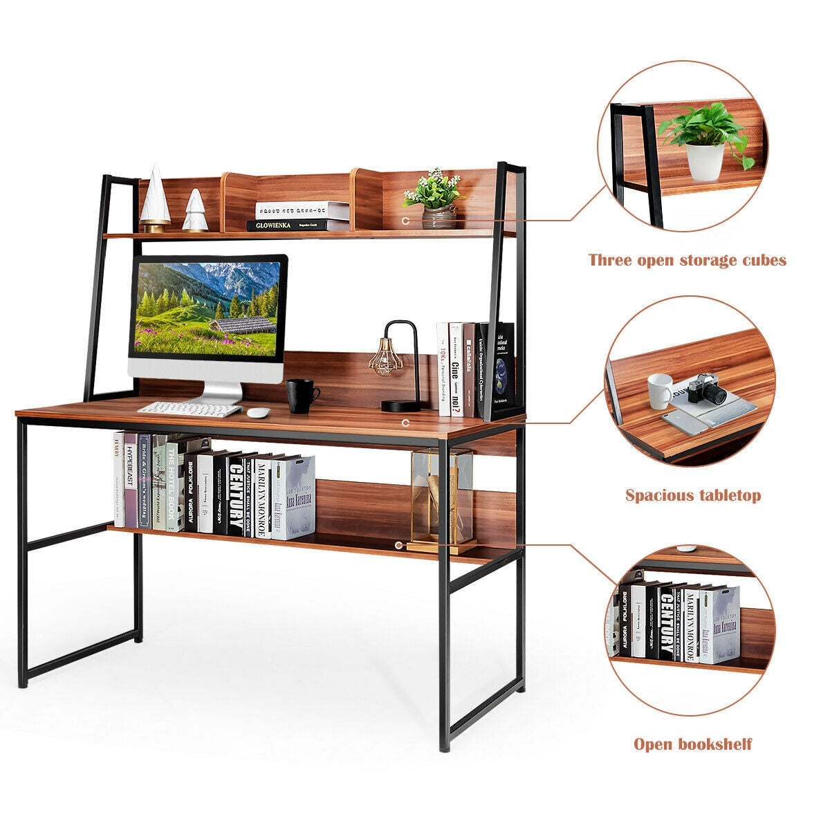47-Inch Computer Desk Writing Study Table Workstation