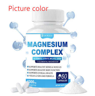 Magnesium Complex Supplement With Glycinate Citrate, Malate Oxide, Supports Bone, Muscle Digestive Health, Vegan Non-GMO, 60 Capsules My Store