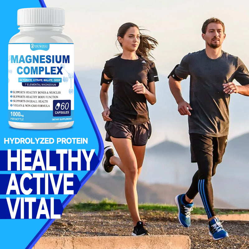 Magnesium Complex Supplement With Glycinate Citrate, Malate Oxide, Supports Bone, Muscle Digestive Health, Vegan Non-GMO, 60 Capsules My Store