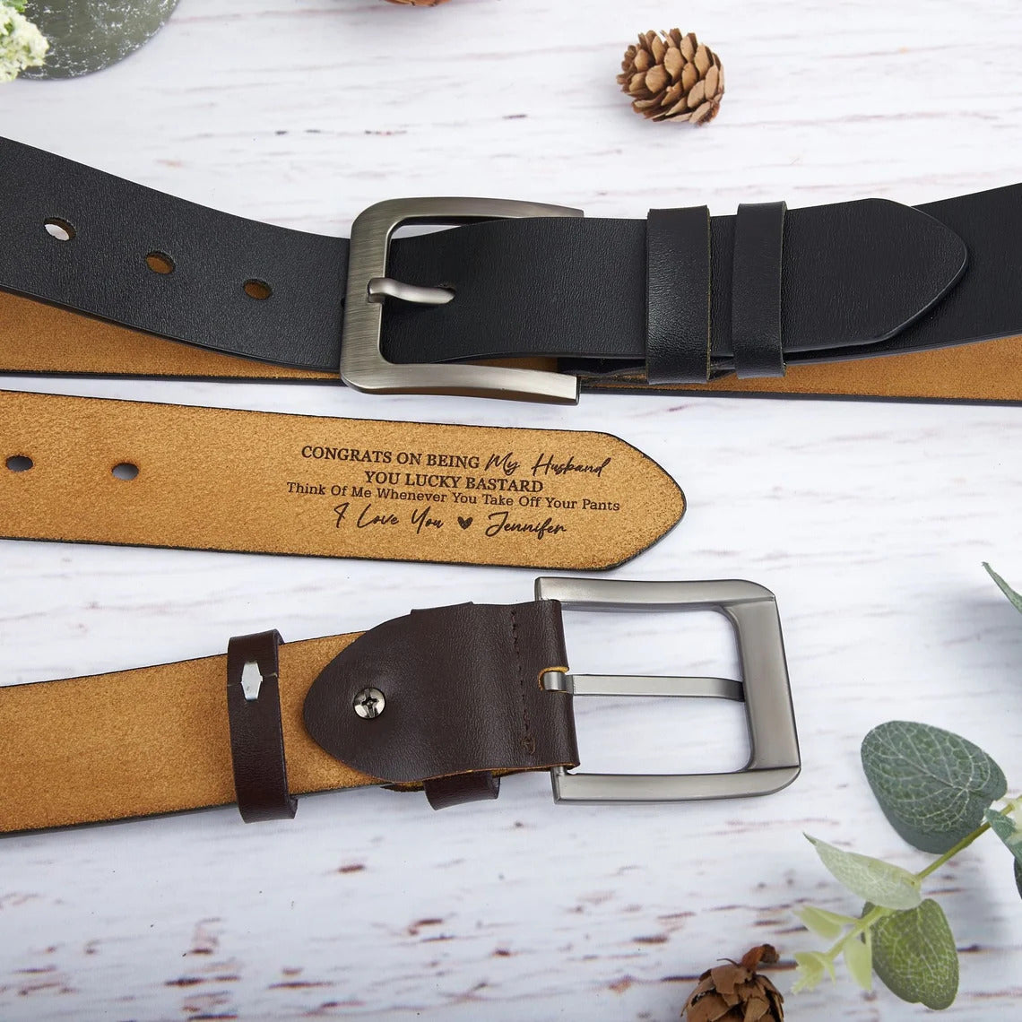 Father's Day Retro Men's Needle Buckle Belt