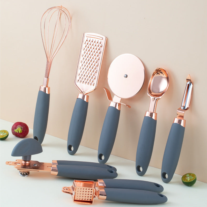 Copper Plating Kitchen Peeler Set