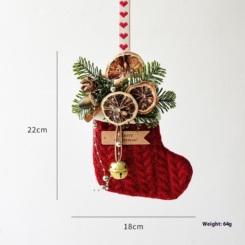 Knitted Christmas Stockings, Decoration, Scene Layout