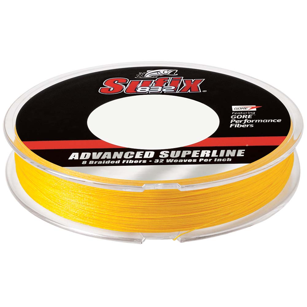 Sufix 832 Advanced Superline Braid - 10lb - Hi-Vis Yellow - 300 yds TRAPSKI