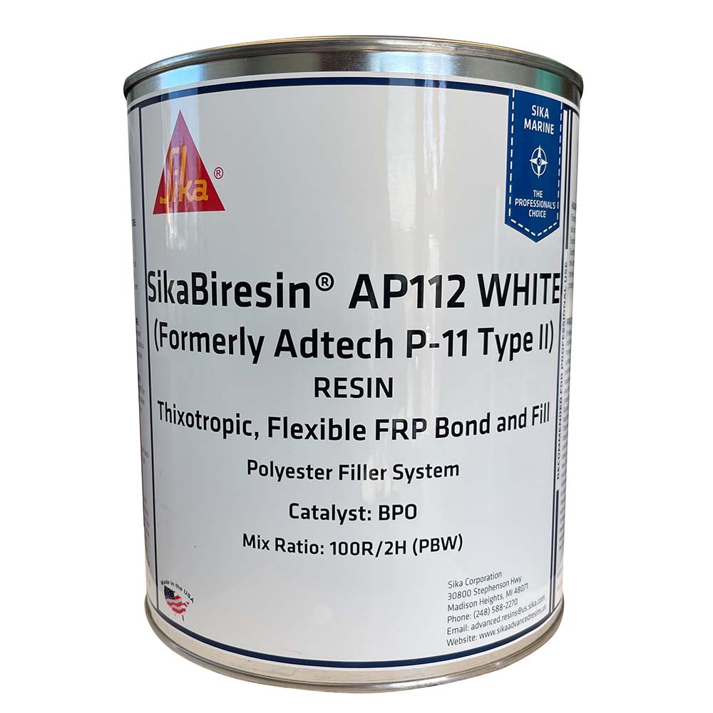 Sika SikaBiresin AP112 White Gallon BPO Hardener Required TRAPSKI