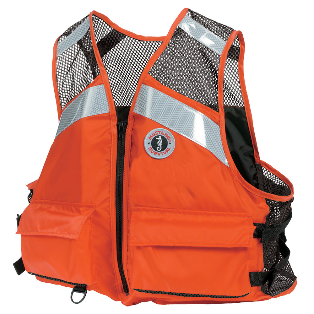 Mustang Industrial Mesh Vest - Orange - Large/XL TRAPSKI