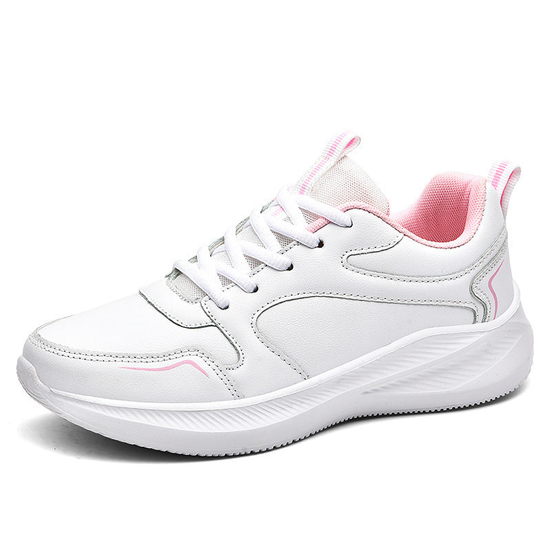 Waterproof Leather Soft Bottom Casual Sneaker Women