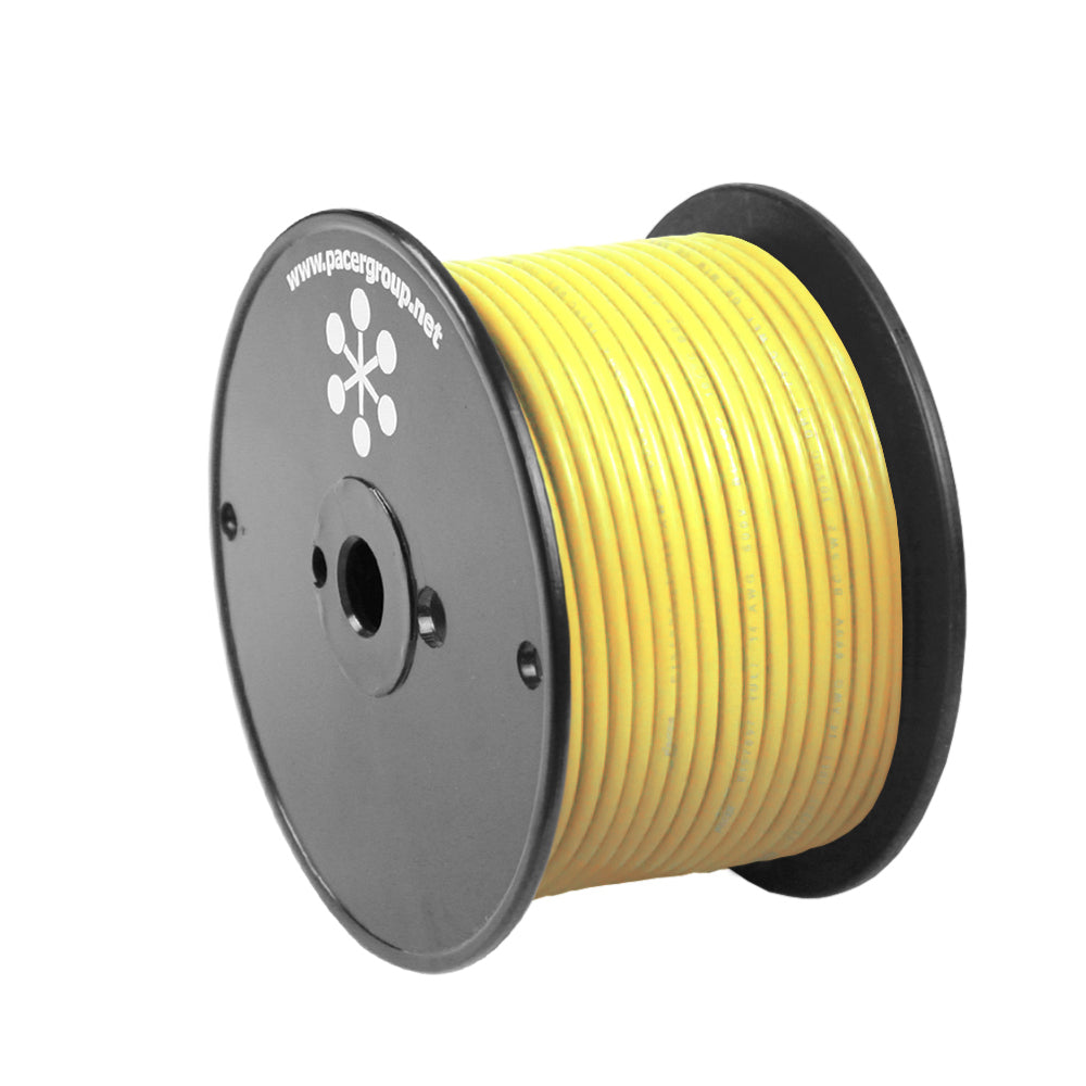 Pacer Yellow 16 AWG Primary Wire - 100 TRAPSKI